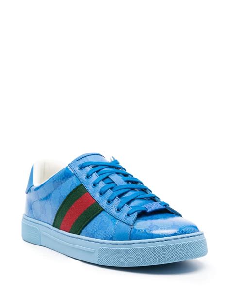 gucci ace gg crystal canvas sneaker|gucci crystal studded sneakers.